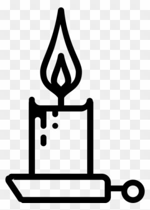 Candle Burning Flame Free Icon - Candle Light Vector - Free Transparent ...