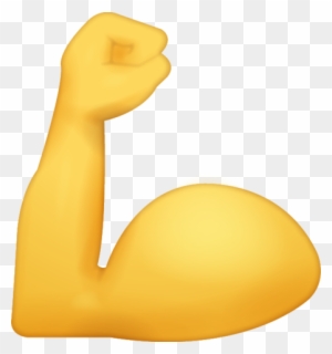 Download Flexed Biceps Iphone Emoji Icon In Jpg And - Emoji Biceps 