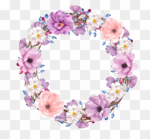 Imagem - Watercolor Wreath Flower Png - Free Transparent PNG Clipart ...