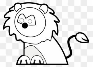 taal lake clipart black and white lion