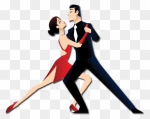 Tango Dancers Cartoon - Free Transparent PNG Clipart Images Download