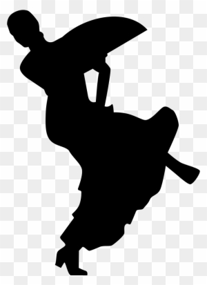 Free: Silhouette, Woman, Female, Flamenco Icons, Dancer, - Xadrez Bispo Png  