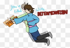 Undertale Frisk Filled With Determination By Frisk As A Ghost Free Transparent Png Clipart Images Download