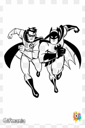 Batman Robin Coloring Book Pages - Drawings Of Batman And Robin - Free  Transparent PNG Clipart Images Download