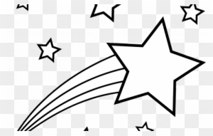 Shooting Star Colorable Line Art - Shooting Star Coloring Pages - Free ...