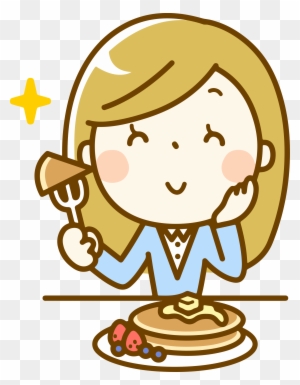 Big Image パン ケーキ を 食べる イラスト Free Transparent Png Clipart Images Download