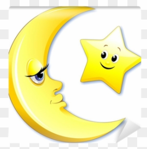 Cartoon moon with stars vector PNG - Similar PNG