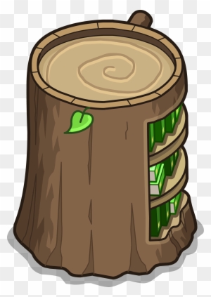 Stump Bookcase Sprite 047 - Tree Stump - Free Transparent Png Clipart 