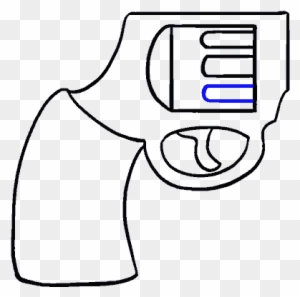 How To Draw Cartoon Revolver - Gun Drawing Easy