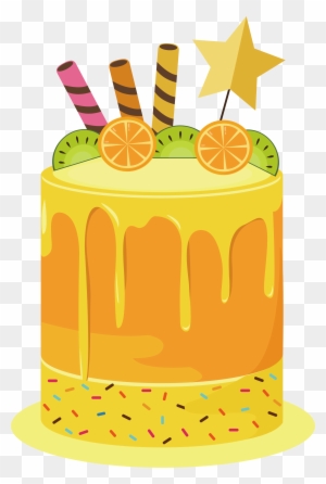 Fruitcake Shortcake Birthday Cake Torte Orange - Fruitcake Shortcake Birthday Cake Torte Orange