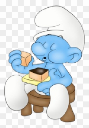 Baby Smurf Eating Sweets Image - Smurf Eating Clipart - Free ...