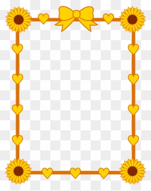 Free Free 86 Clear Background Sunflower Clipart Transparent Transparent Sunflower Border Png SVG PNG EPS DXF File