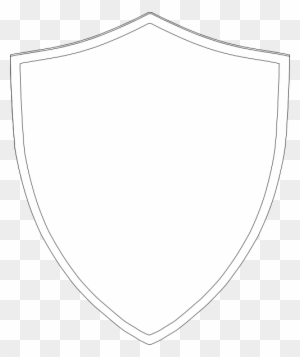 Shield White Outline - Free Transparent PNG Clipart Images Download