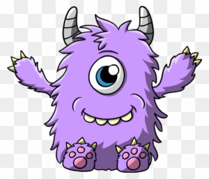 Purple Cartoon Monster Clipart Free Clip Art Images - Baby Monster Svg ...