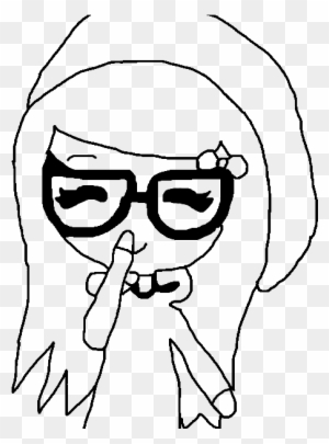 chibi template with glasses