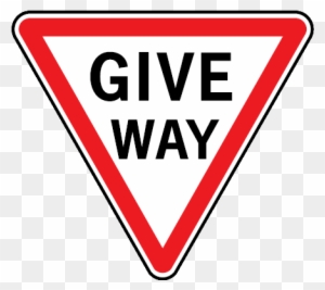 4) When Turning Right At An Intersection With This - Traffic Sign