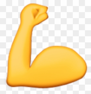 Emoji Muscle Biceps Arm - Muscle Emoji Black And White - Free ...