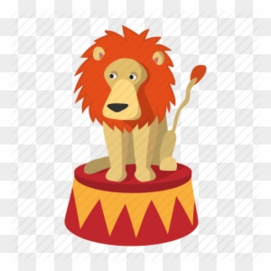 Drawn Lion Mammal - Cartoon Circus Lion - Free Transparent PNG Clipart ...