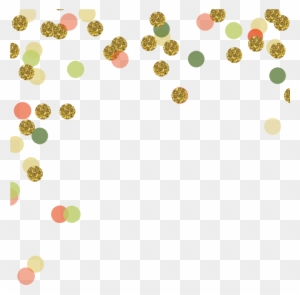 gold dot confetti background