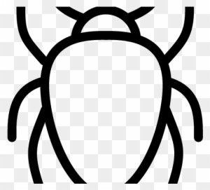 bug clipart black and white simple