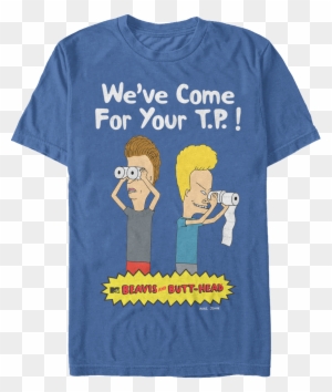 We Ve Come For Your Tp Beavis And Butt Head T Shirt Beavis And Butthead Blue Shirt Free Transparent Png Clipart Images Download - beavis and butt head imag roblox