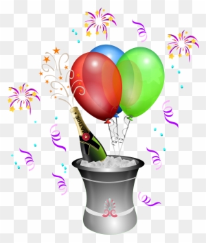 champagne popping clipart