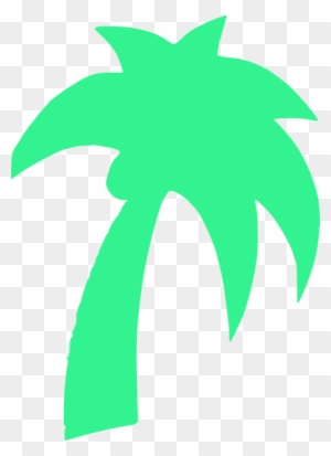 Palm Tree Green Mint Clip Art At Clker - Palm Tree Clip Art