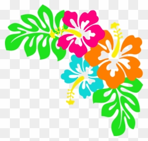 Hibiscus Clip Art At Vector Clip Art - Hawaiian Flower Png - Free ...