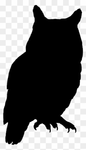 cute baby owl silhouette