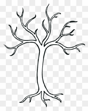 Tree Branch Trunk Clip Art - Bare Tree Clip Art