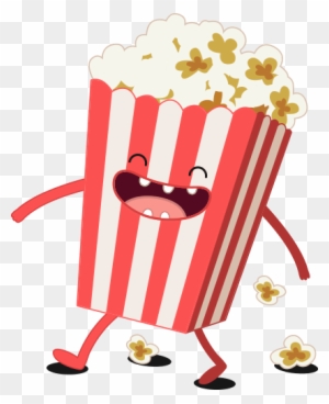 single popcorn cartoon