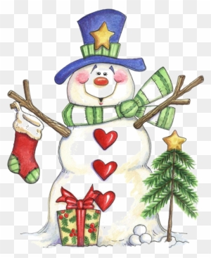 Christmas Paintings - Christmas Snowman Clipart - Free Transparent PNG ...