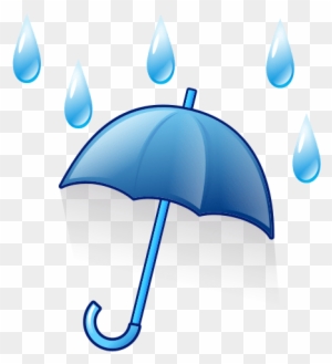 umbrella raindrops clipart