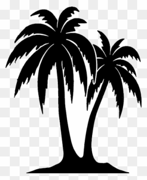 2 palm tree silhouette