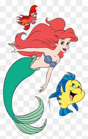 Little Mermaid Clip Art - Flounder Little Mermaid Png - Free ...