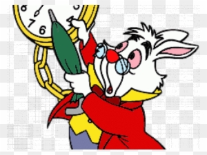 Rabbit Silhouette Clip Art - Alice In Wonderland Silhouette - Free ...