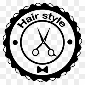 Hair Style Signal Circle With Scissor Vector - Barbershop - Free ...