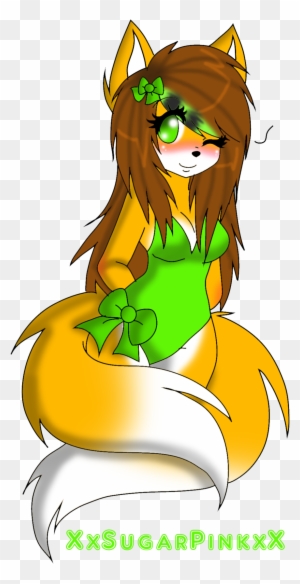 cute baby fox anime