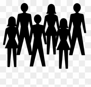 White Background With Set Half Body Group People Women - Stick Figure ...