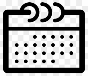 Calendar icon, violet button, organizer sign, agenda symbol. ~ Clip Art  #44039011