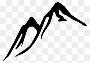 Mountain Clip Art - Mountain Drawing Black And White