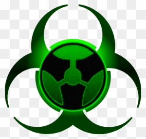 Toxic Clipart Transparent Background - Biohazard Symbol Green Png