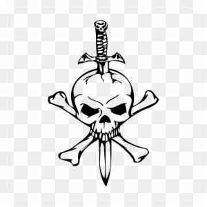 Skull With Sword Decal Skull Coloring Pages Of Zombies Free Transparent Png Clipart Images Download - skeleton decal roblox