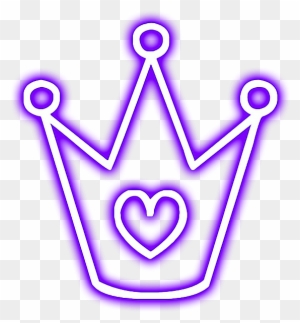 Crown Glowing Violet Purple Love Cute Neon Neon Glowing Crown Png Free Transparent Png Clipart Images Download - glowing purple neon purple roblox logo