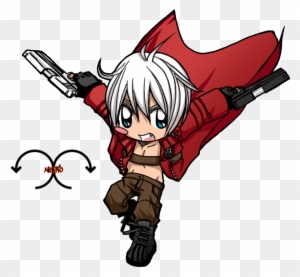 Devil May Cry Clipart Render - Devil May Cry Dante Chibi