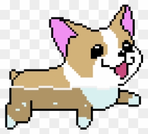 Dog Cute Kawaii Corgi Pixel Art Swim - Cute Animated Dog Gifs - Free ...