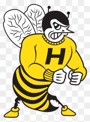 Hornet Black & White - Harvard Hornets - Free Transparent PNG Clipart ...