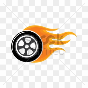 Orange Clipart Clip Art - Wheel On Fire Logo - Free Transparent PNG ...