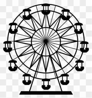 Ferris Wheel Cartoon - Ferris Wheel Cartoon Drawing - Free Transparent