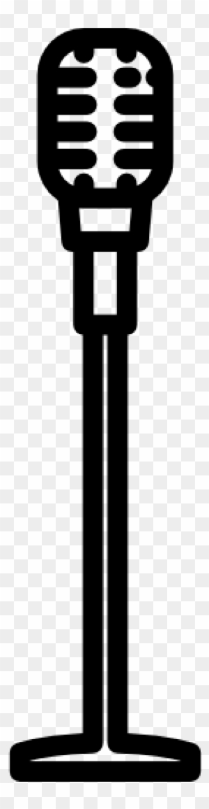 Stage Microphone Png - Mic Stand Icon Png